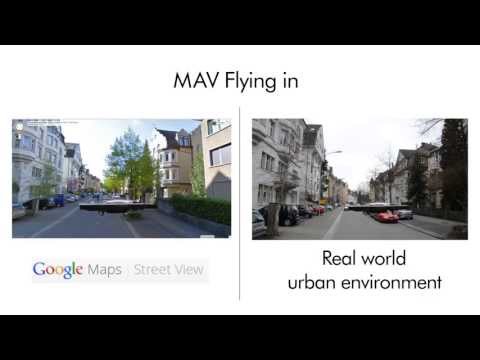 MAV Urban Localization from Google Street View Data