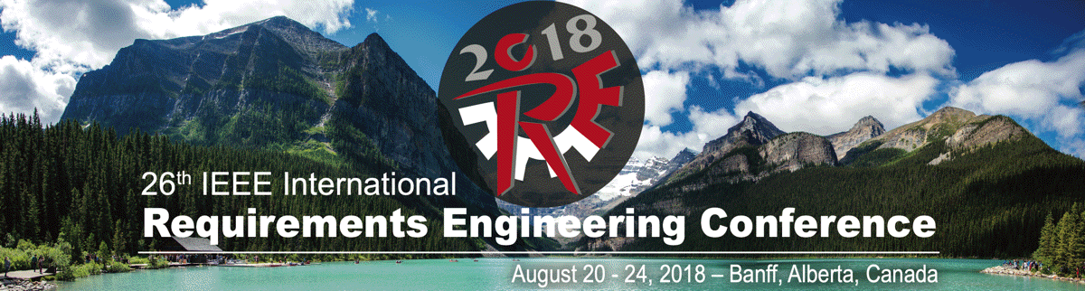Banner of RE’18 Conference