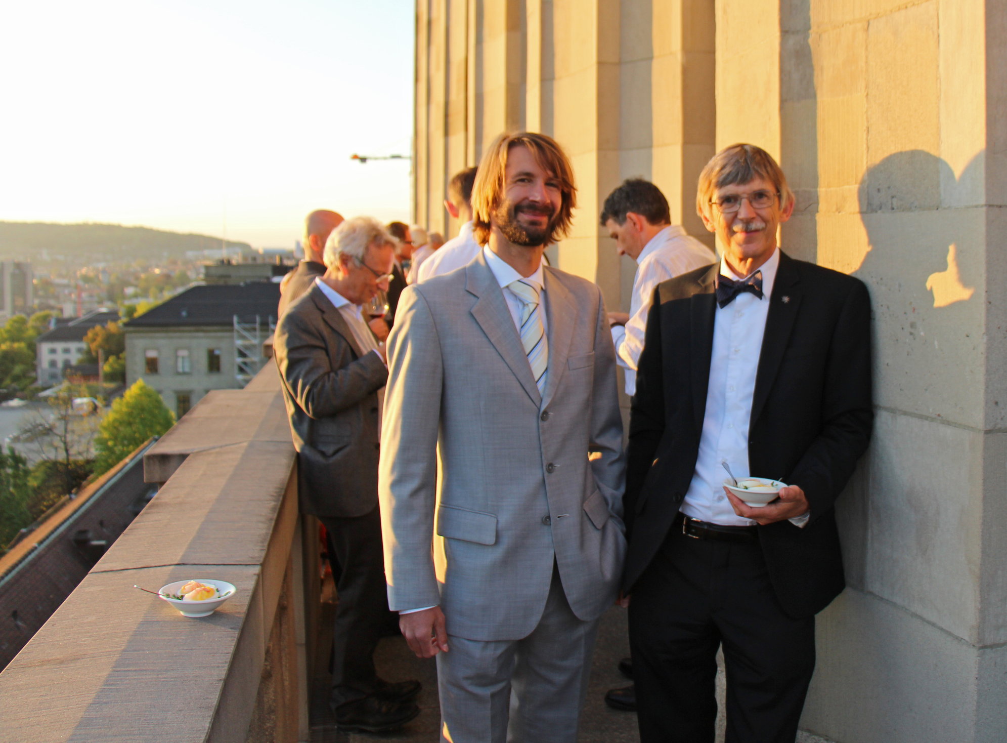 Martin Glinz at the reception after his farewell lecture