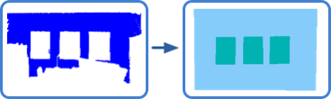 Bayesian Graph-cut Optimization for Wall Surfaces Reconstruction in Indoor Environments