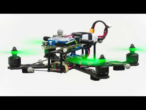 Differential Flatness of Quadrotor Dynamics Subject to Rotor Drag (ICRA18 Video Teaser)