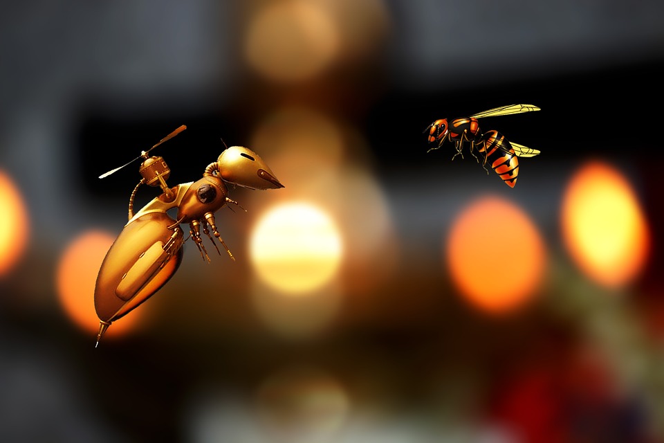 Artificial drone and a bee